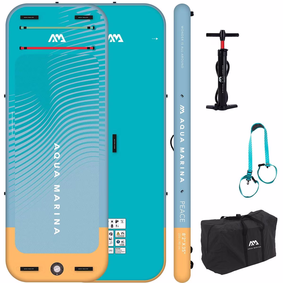 Aqua Marina Peace 8'2" Yoga-Plattform, stabil mit 90 cm