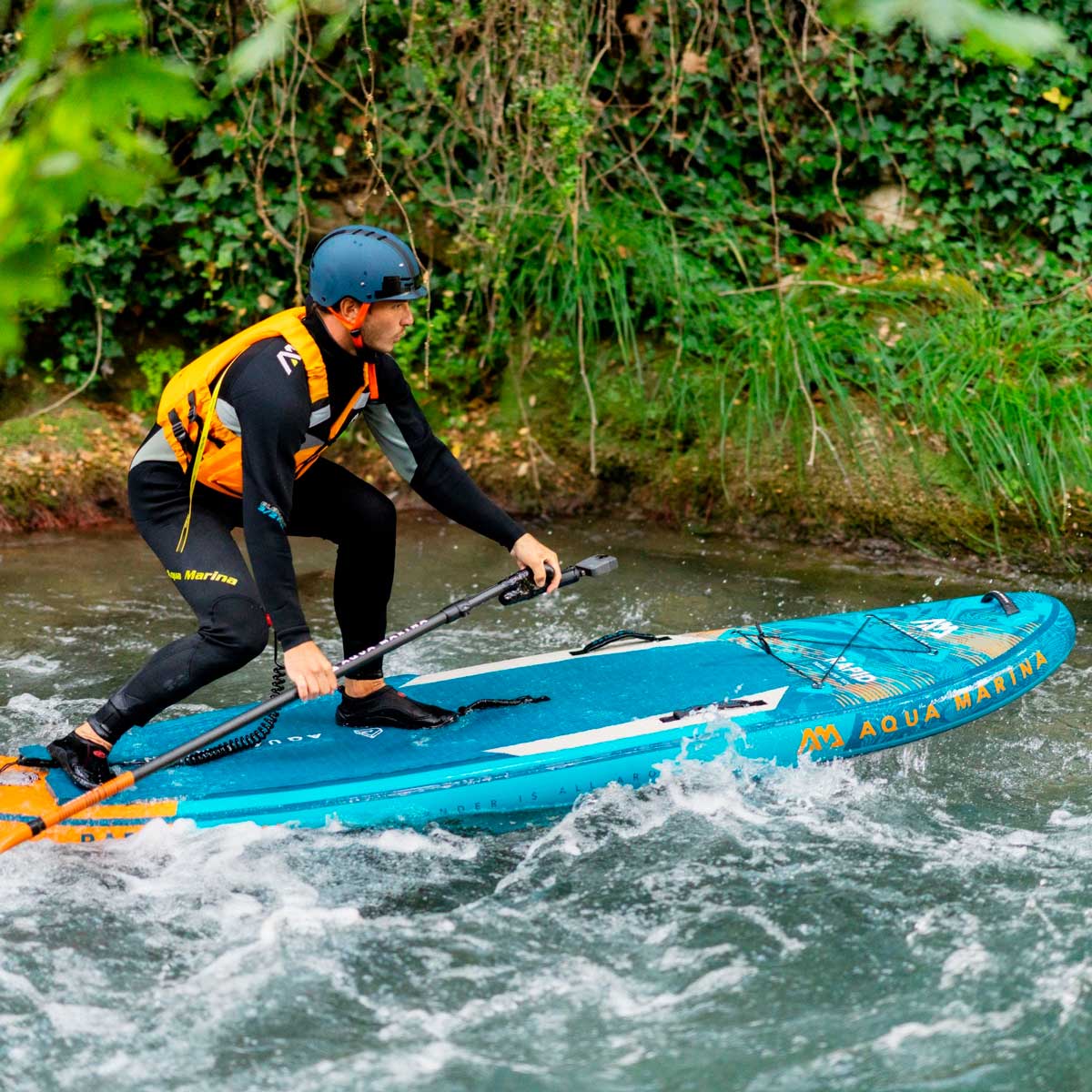 SUP Board Aqua Marina RAPID 9'6 für Flüsse, stabil, 18 psi