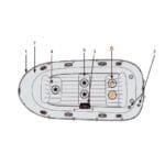 Hinterer Sitz für Boot Intex Excursion 11060A