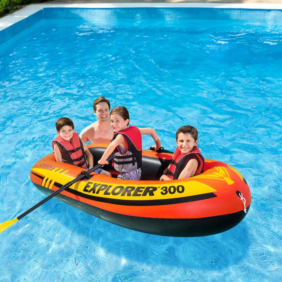 Intex Explorer Pro 300 Schlauchboot, 2 Erwachsene + 1 Kind
