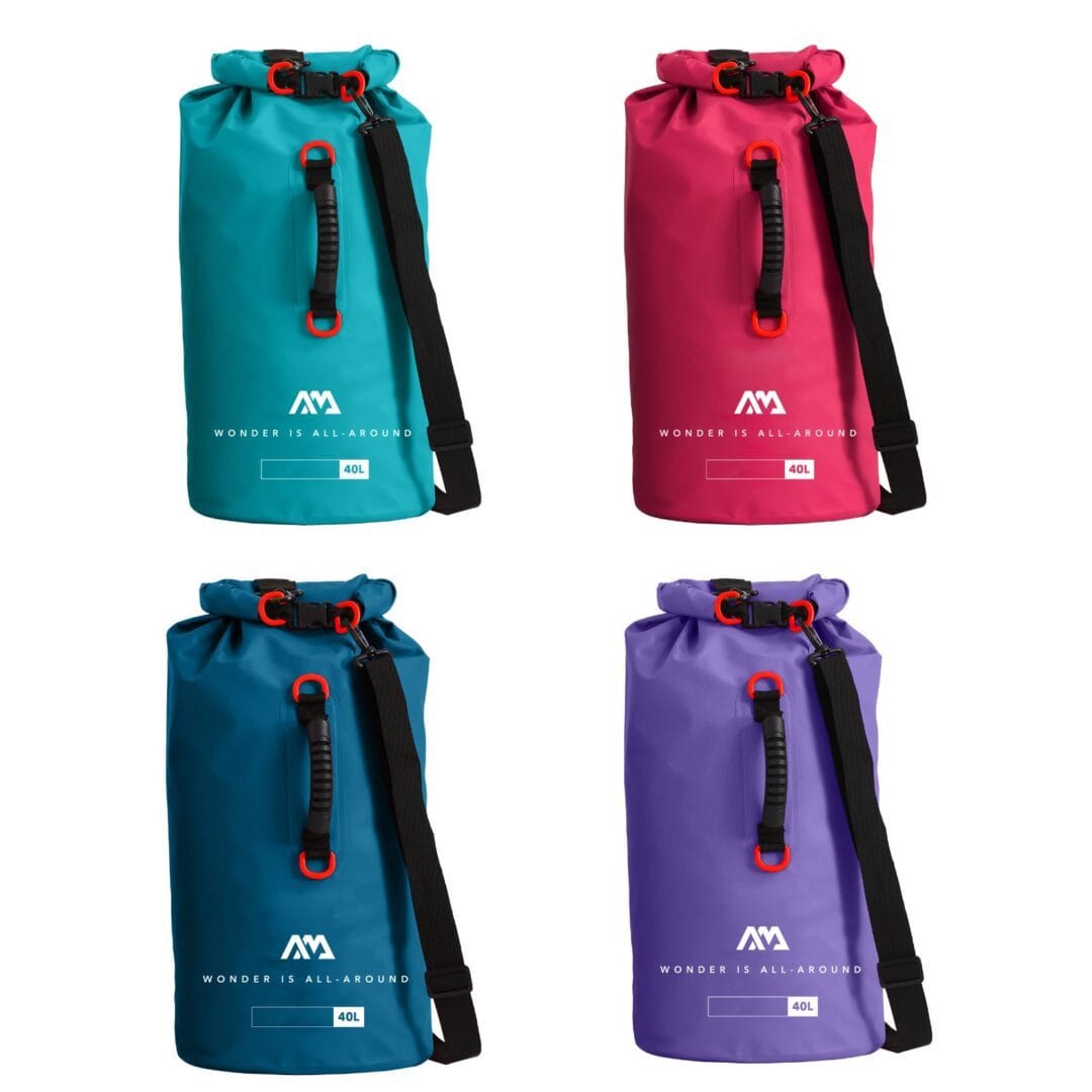 Aqua Marina Dry Bag 40l – wasserdicht mit 2 Gurten, stabil